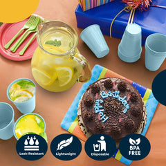 Little Gym - 12 Oz. Light Blue Plastic Cups | 100 Count