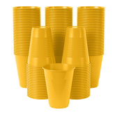 12 Oz. Yellow Plastic Cups | 50 Count