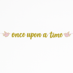 Disney Princess "Once Upon A Time" Glitter Letter Banner