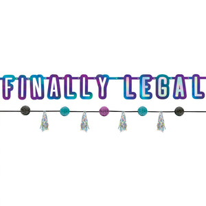 Finally 21 Birthday Banner Kit