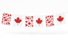 Canada Day Maple Leaf Pennant Banner