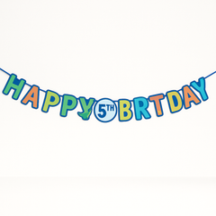 Customizable Dinosaur Birthday Banner