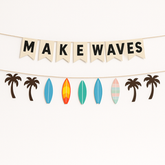 Beach Life "Make Waves" Summer Banners, 10-ft, 2-Pack