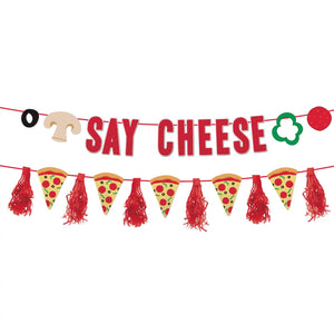 Pizzeria Felt Pennant Banner Set, 2-Pack