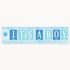 "It's A Boy" Baby Shower Banner