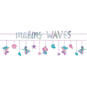 Shimmering Mermaids "Making Waves" Double Banner Decoration Set