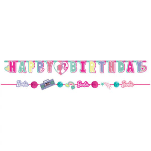 Barbie Dream Together Birthday Banner Kit with Balloons