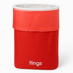 Apple Red Pop-Up Reusable Fling Bin - 13 Gallon