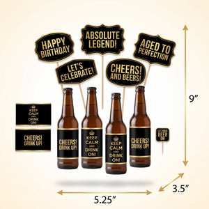 "Better with Age" Beer-Themed Birthday Table Decorating Kit