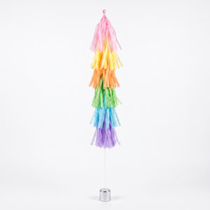 Pastel Tassel Balloon Weight Tail, 6 ft