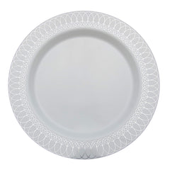 14 Oz. Silver Ovals Design Soup Bowls | 10 Count