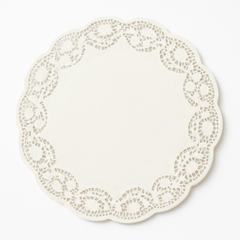Elegant White Round Paper Doilies - 14.5" (8-Pack)