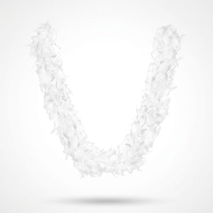 Elegant White Feather Boa - 72" Costume Accessory