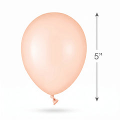 Elegant Peach Latex Balloons - 50 Pack, 5-Inch