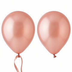 Rose Gold Pearl Latex Balloons, 9-Inch, 20-Pack
