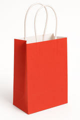 Vibrant Red Kraft Gift Bag
