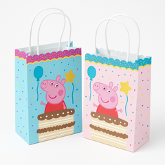 Peppa Pig Kraft Party Favor Bags - 8 Count