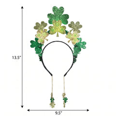 St. Patrick's Day Headband with Festive Dangles