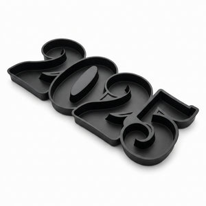 2025 New Year's Eve Plastic Serving Tray