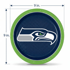 Seattle Seahawks 9" Round Paper Plates