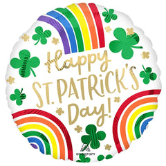 St. Patrick's Day 18" Rainbow Foil Balloon