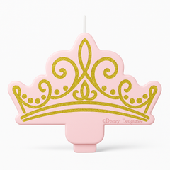 Glitter Princess Crown Birthday Candle