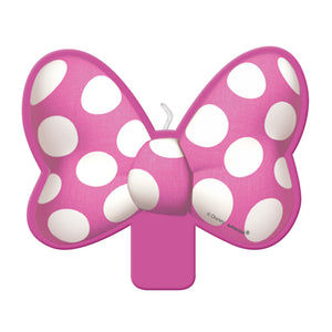 Disney Minnie Mouse Forever Birthday Candle with Polka Dot Bow