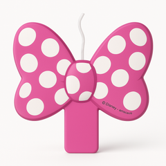 Disney Minnie Mouse Forever Birthday Candle with Polka Dot Bow