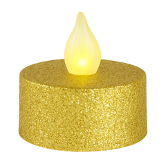 Gold Glitter LED Tealight Candle