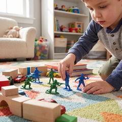 Mega Value Army Men Figurine Pack - Blue & Green, 100 Pieces