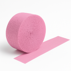 Vibrant Pink Crepe Paper Streamer Roll - 81 Feet