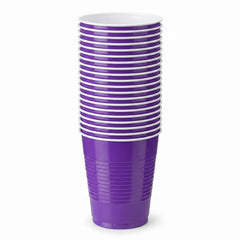 Vibrant Purple 18oz Plastic Party Cups - 50 Pack
