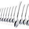 Exquisite Silver Plastic Tasting Spoons 100 Count