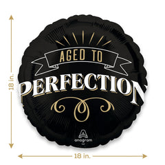 "Aged to Perfection" 18-Inch Foil Balloon