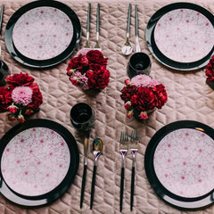 10 In. Flora Design Plastic Plates | 10 Count