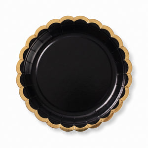 Elegant Black 6.75" Paper Plates