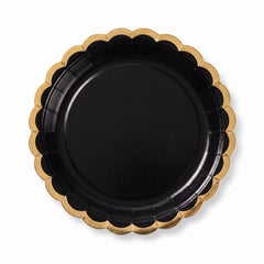 Elegant Black 6.75" Paper Plates