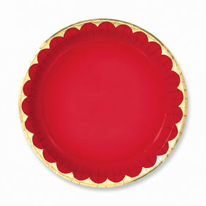Vibrant Red 6.75" Paper Plates