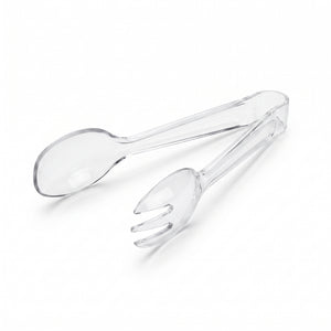 Clear Scissor Tongs - 12" Plastic Serveware
