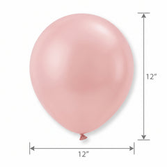 Luxaire Premium 12" Blush Pink Latex Balloons - 25 Pack