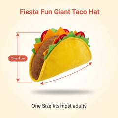 Fiesta Fun Giant Taco Hat - Novelty Wearable Accessory