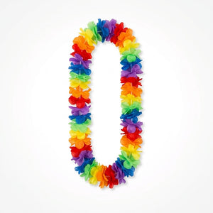 Vibrant Hawaiian Multi-Color Lei