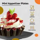 2.44 In. Black Sauce Dishes | 20 Count