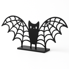 Bewitching Bat Metal Tabletop Sign