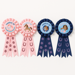 Saddle Up Award Ribbons - Pink & Blue 4-Pack