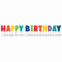 Colorful Happy Birthday Yard Sign