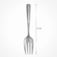 Silver Plastic Serving Fork - 9.75"
