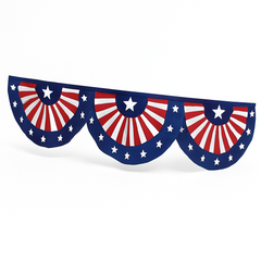 Patriotic Fabric Bunting Garland