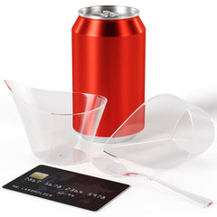 4.35 Oz. Clear Sauce Boat With Mini Spoons | 100 Count