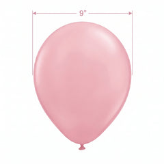 New Pink 9" Latex Balloons - 20 Pack